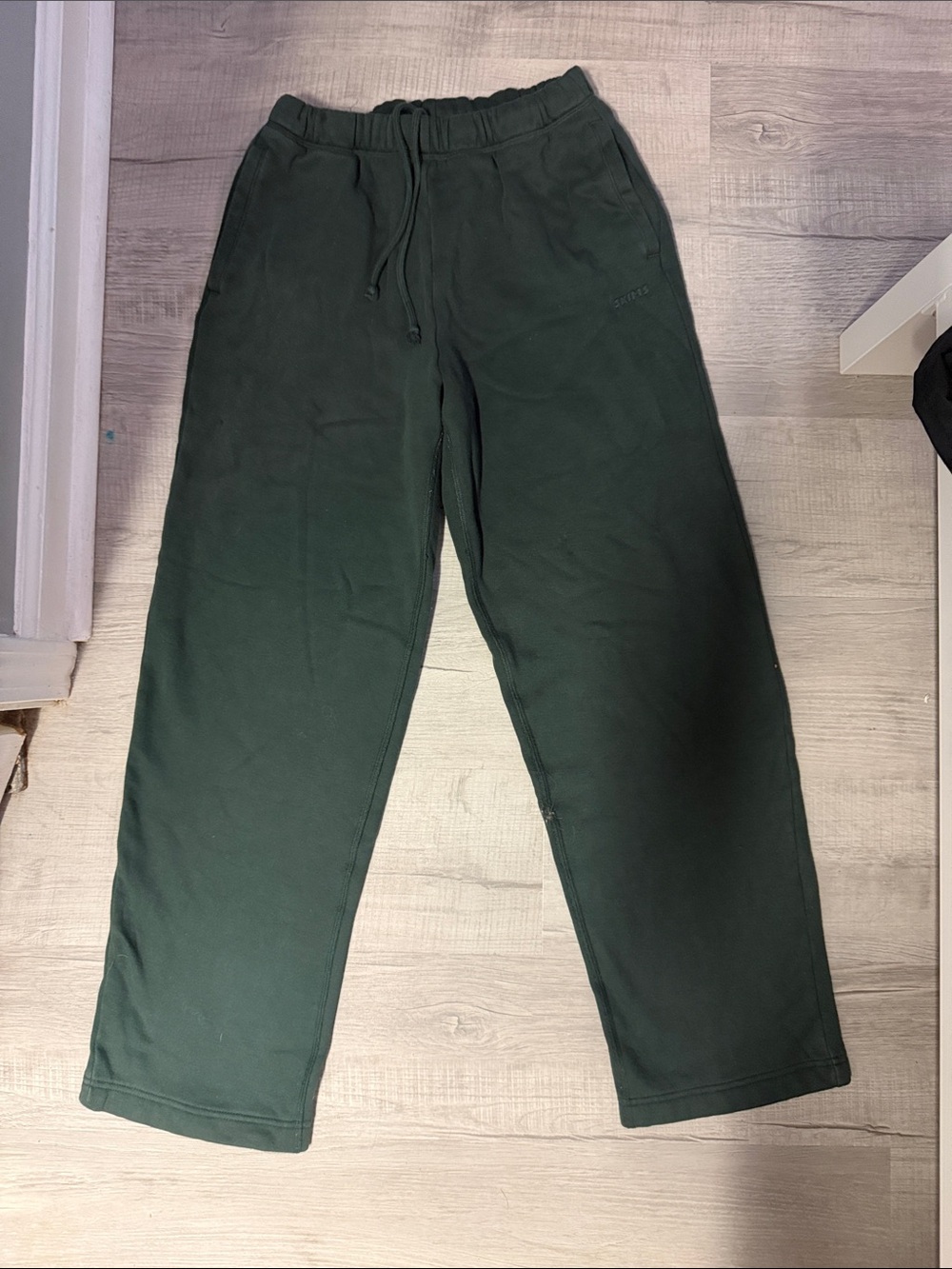 SKIMS Dark Green Fleece Joggers
